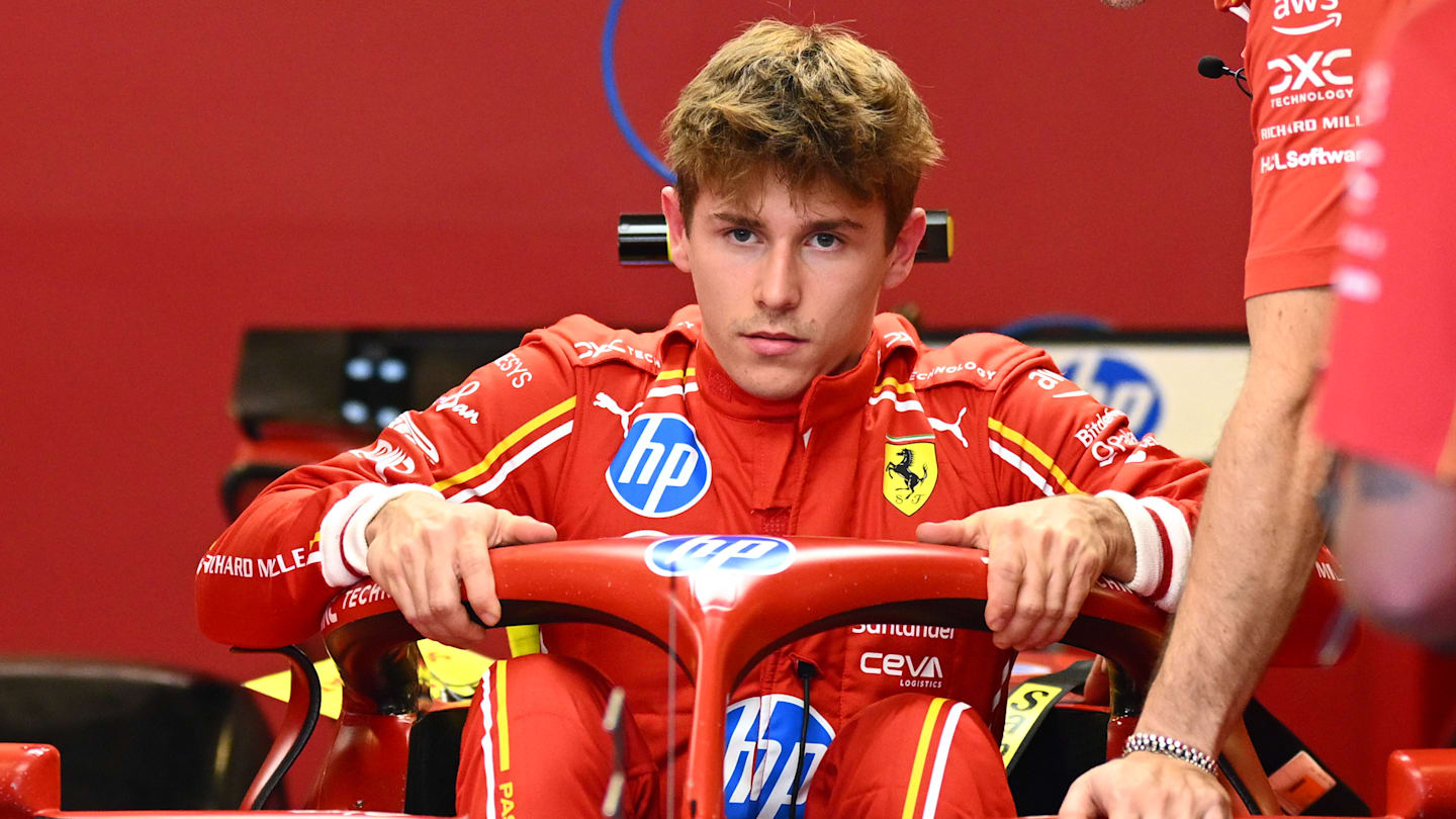 ABU DHABI, UNITED ARAB EMIRATES - DECEMBER 05: Arthur Leclerc of Monaco and Ferrari has a seat