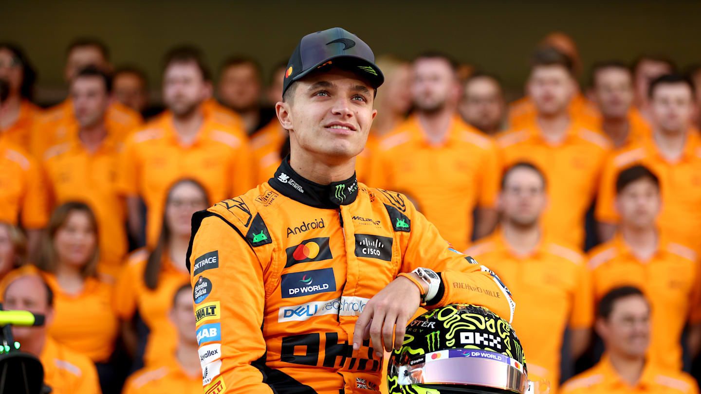 ABU DHABI, UNITED ARAB EMIRATES - DECEMBER 05: Lando Norris of Great Britain and McLaren looks on