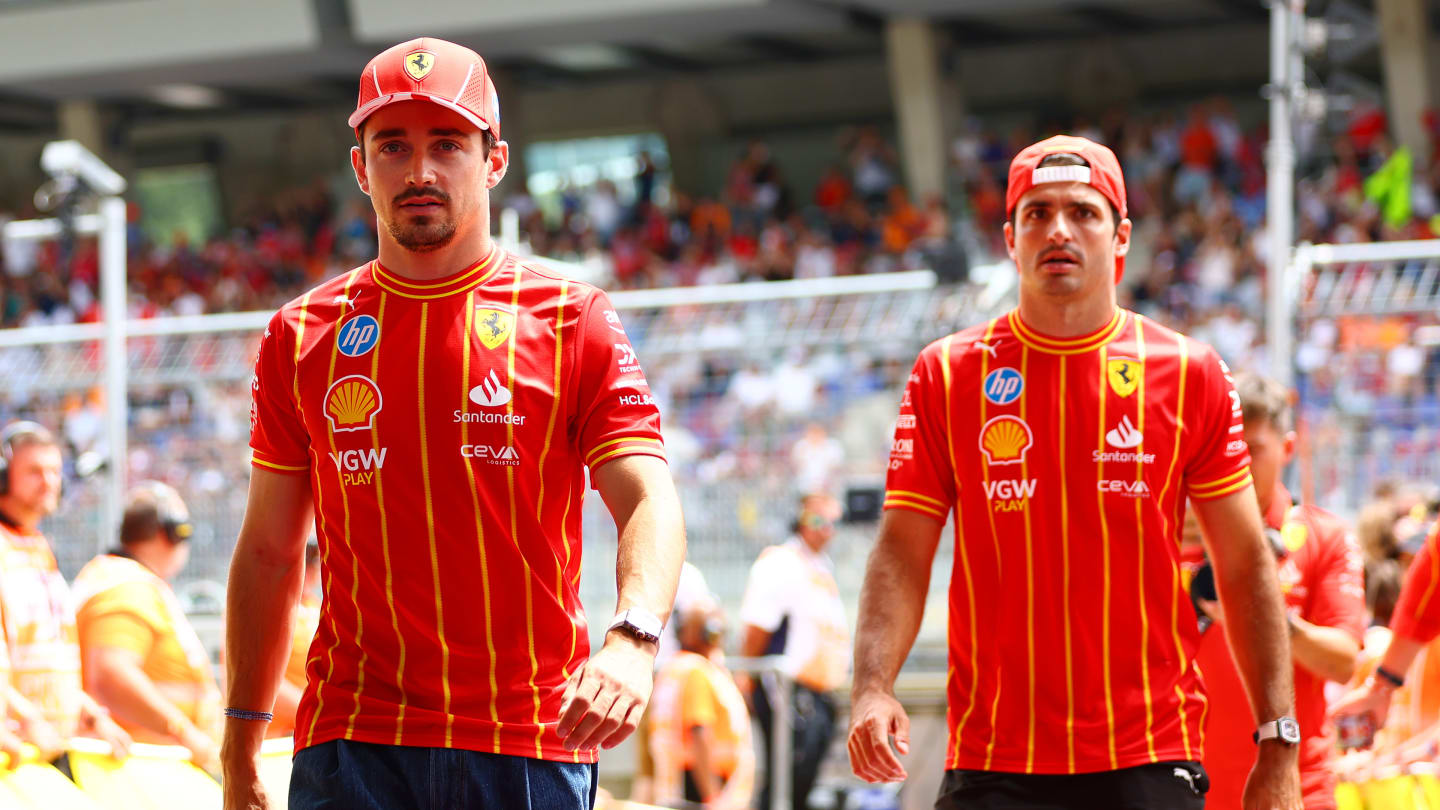 SPIELBERG, AUSTRIA - JUNE 30: Charles Leclerc of Monaco and Ferrari looks on from the drivers