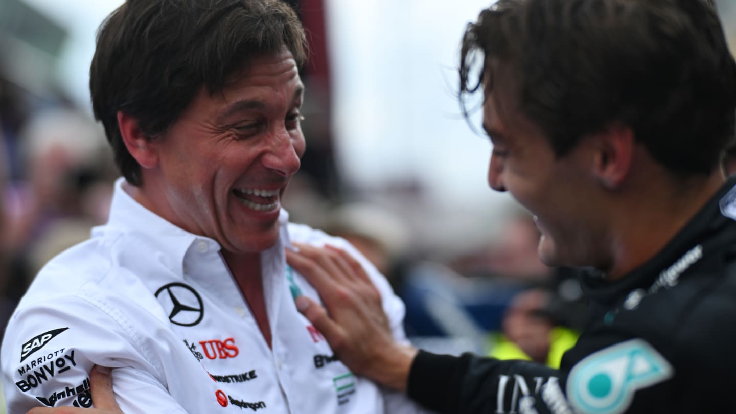 SPIELBERG, AUSTRIA - JUNE 30: Mercedes GP Executive Director Toto Wolff celebrates with Race winner