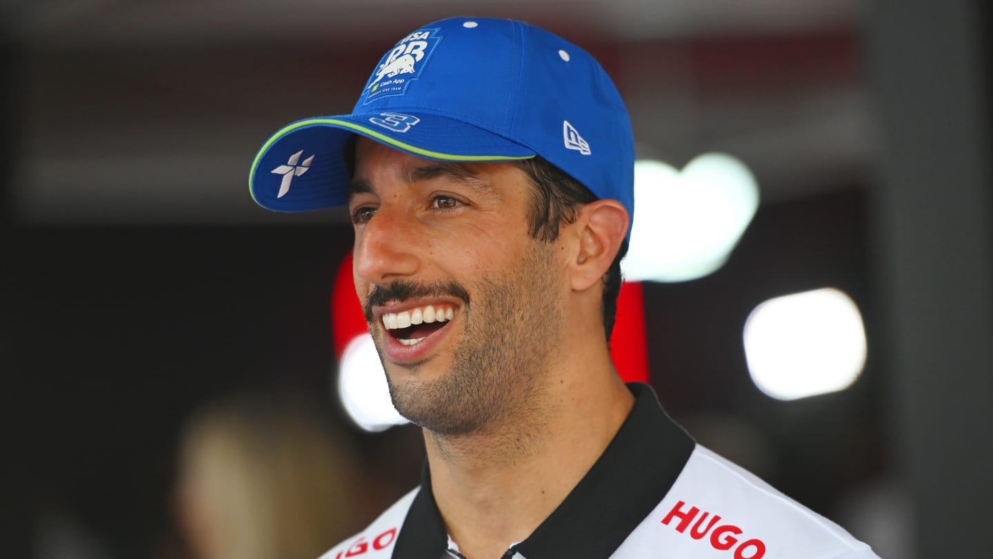 SPIELBERG, AUSTRIA - JUNE 30: 9th placed Daniel Ricciardo of Australia and Visa Cash App RB talks
