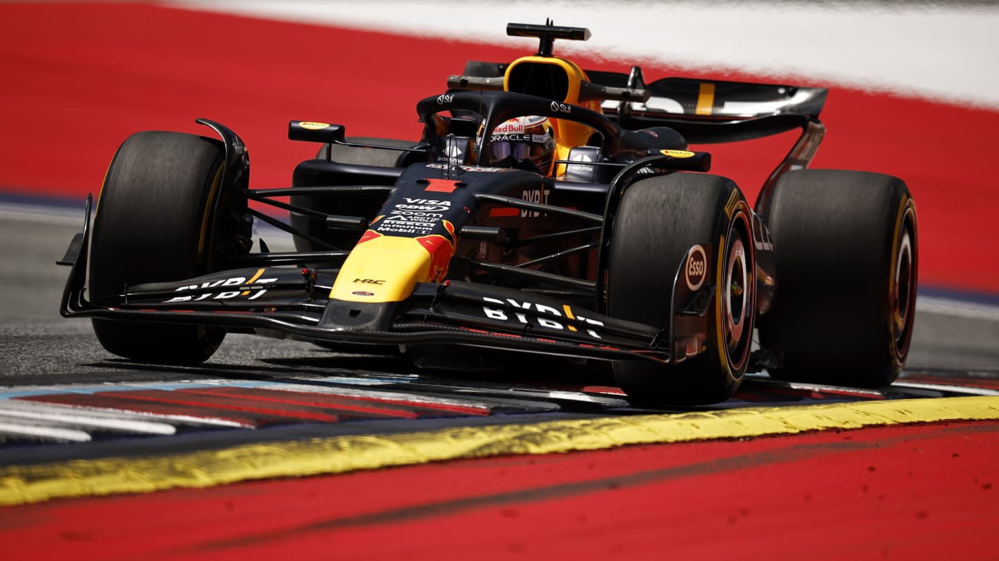 SPIELBERG, AUSTRIA - JUNE 28: Max Verstappen of the Netherlands driving the (1) Oracle Red Bull