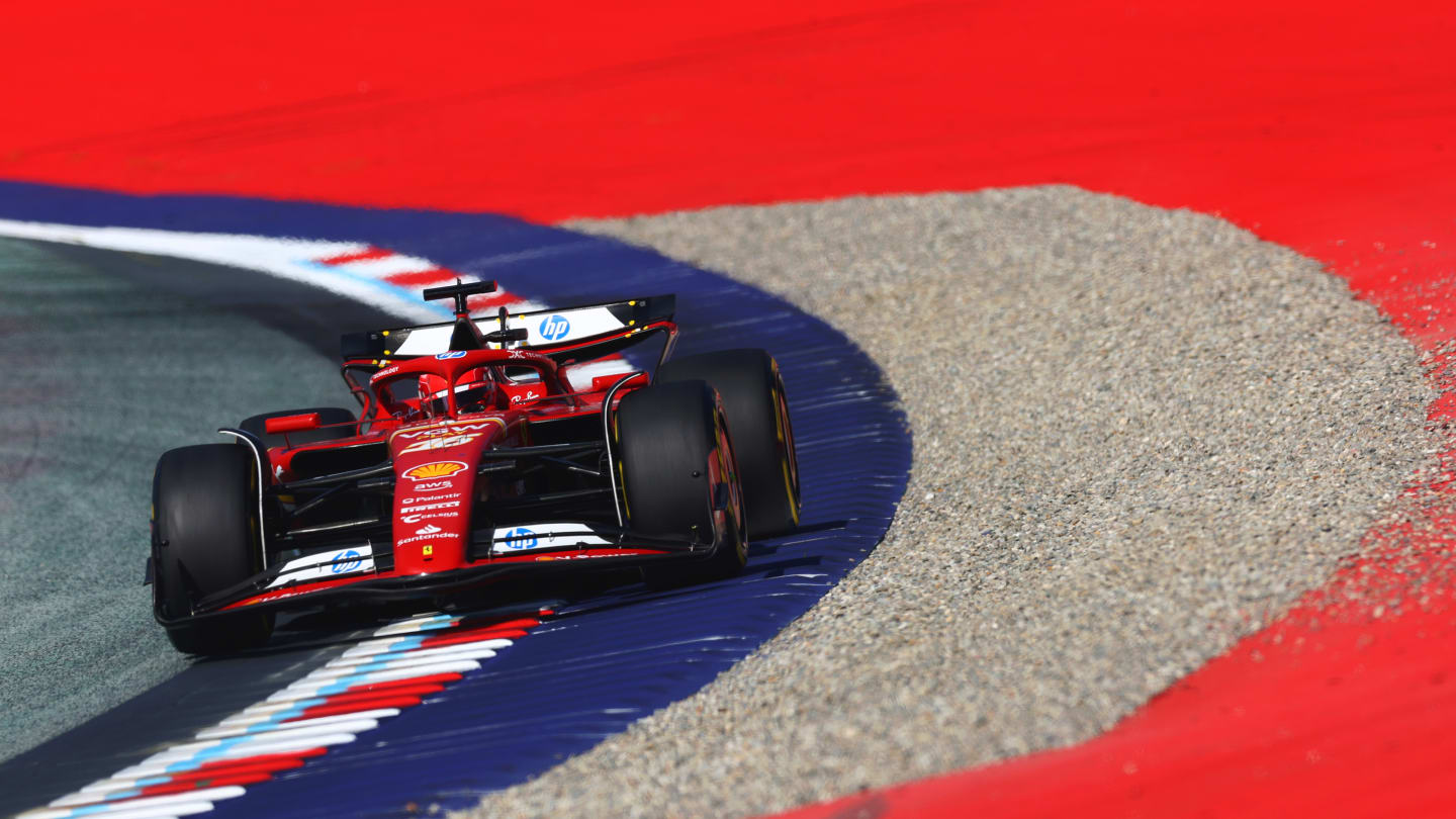 SPIELBERG, AUSTRIA - JUNE 28: Charles Leclerc of Monaco driving the (16) Ferrari SF-24 on track
