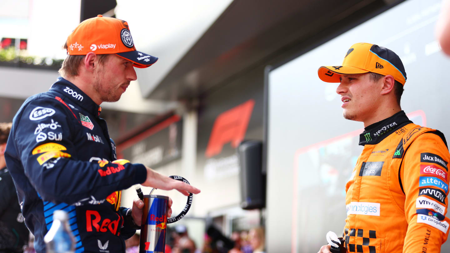 SPIELBERG, AUSTRIA - JUNE 29: Pole position qualifier Max Verstappen of the Netherlands and Oracle