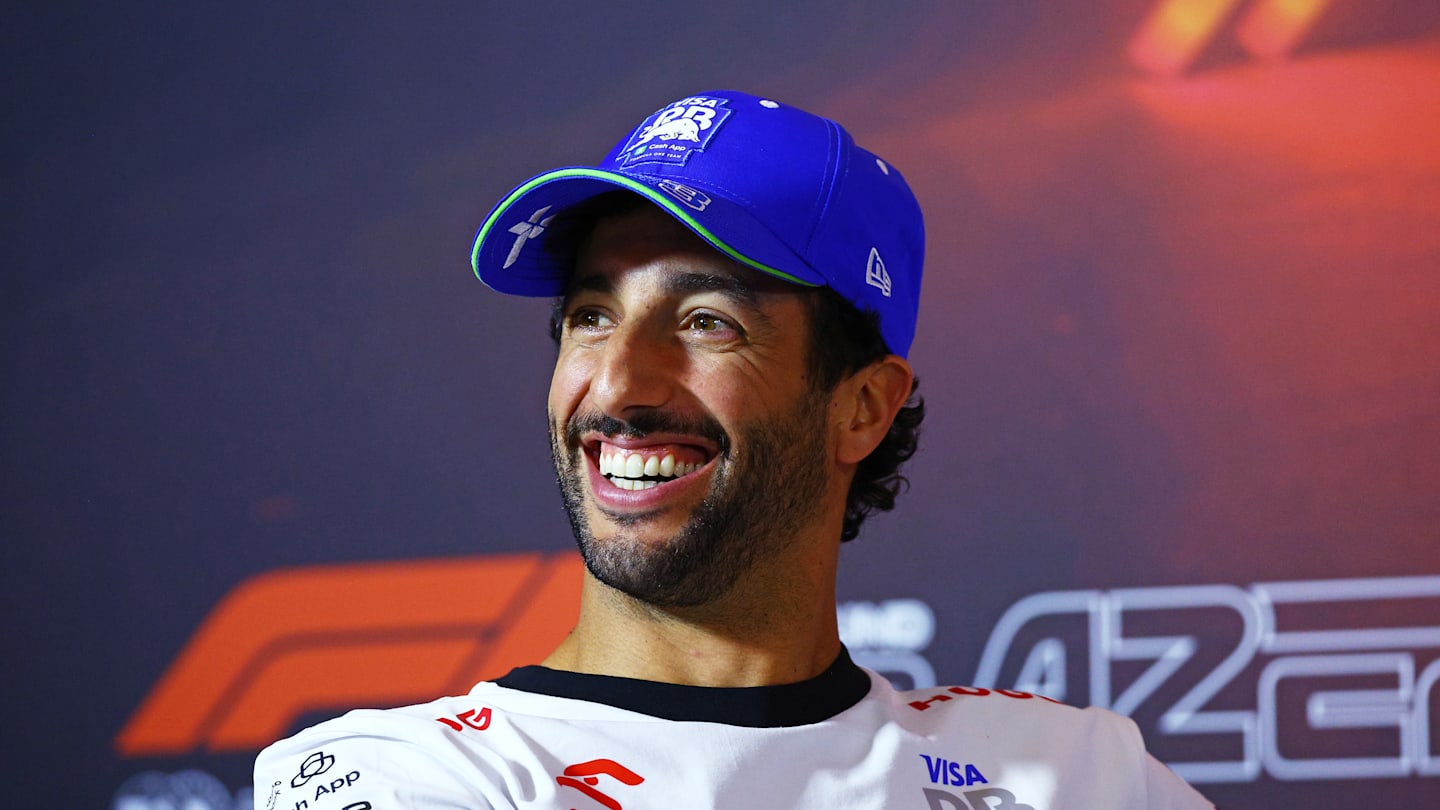 BAKU, AZERBAIJAN - SEPTEMBER 12: Daniel Ricciardo of Australia and Visa Cash App RB attends the
