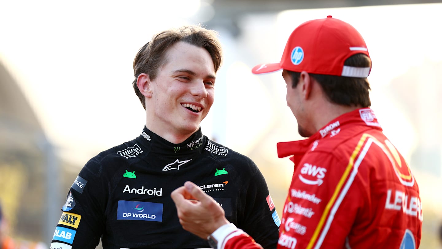 BAKU, AZERBAIJAN - SEPTEMBER 14: Pole position qualifier Charles Leclerc of Monaco and Ferrari