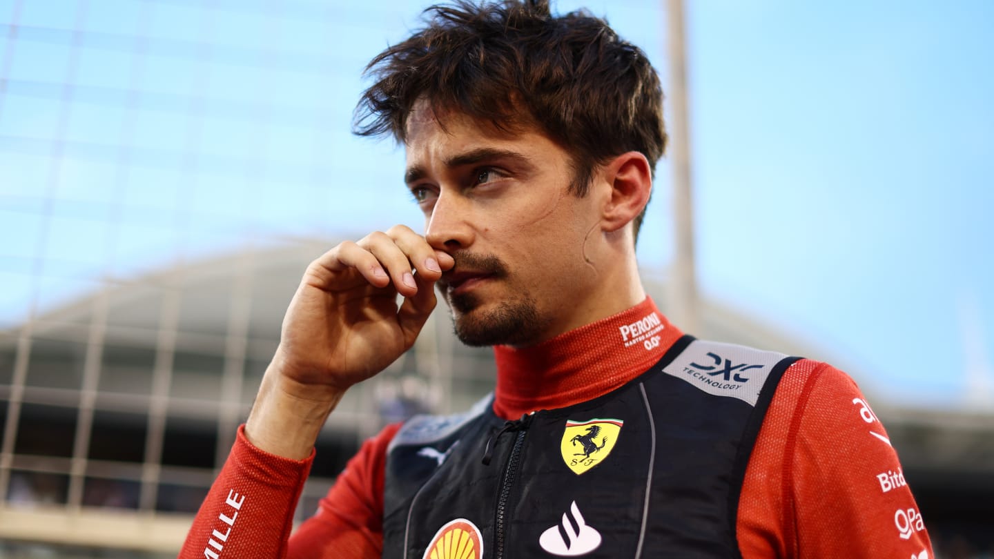 BAHRAIN, BAHRAIN - MARCH 02: Charles Leclerc of Monaco and Ferrari prepares to drive on the grid