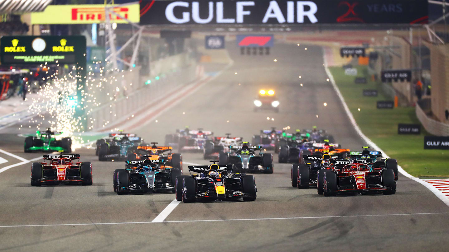 BAHRAIN, BAHRAIN - MARCH 02: Max Verstappen of the Netherlands driving the (1) Oracle Red Bull