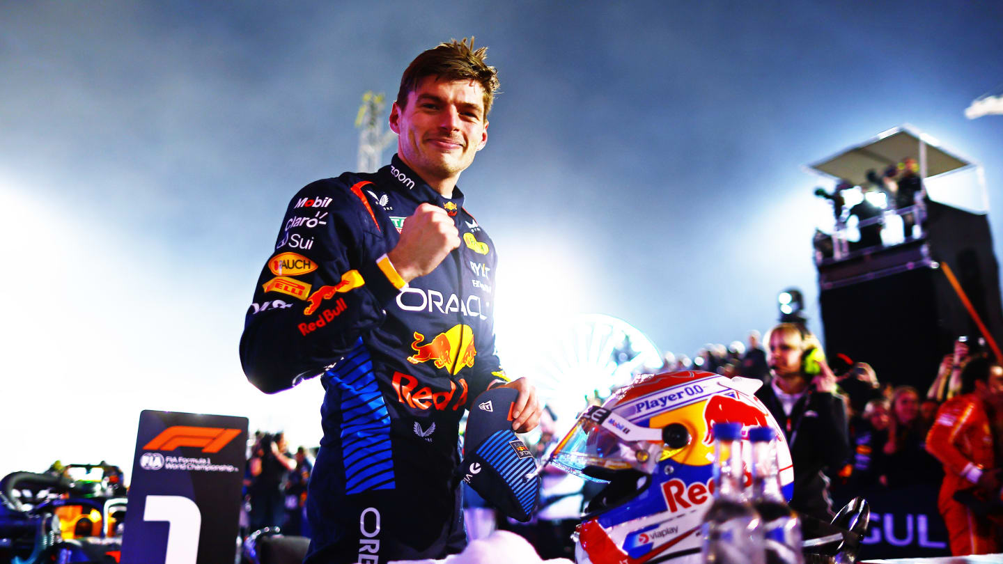 BAHRAIN, BAHRAIN - MARCH 02: Race winner Max Verstappen of the Netherlands and Oracle Red Bull