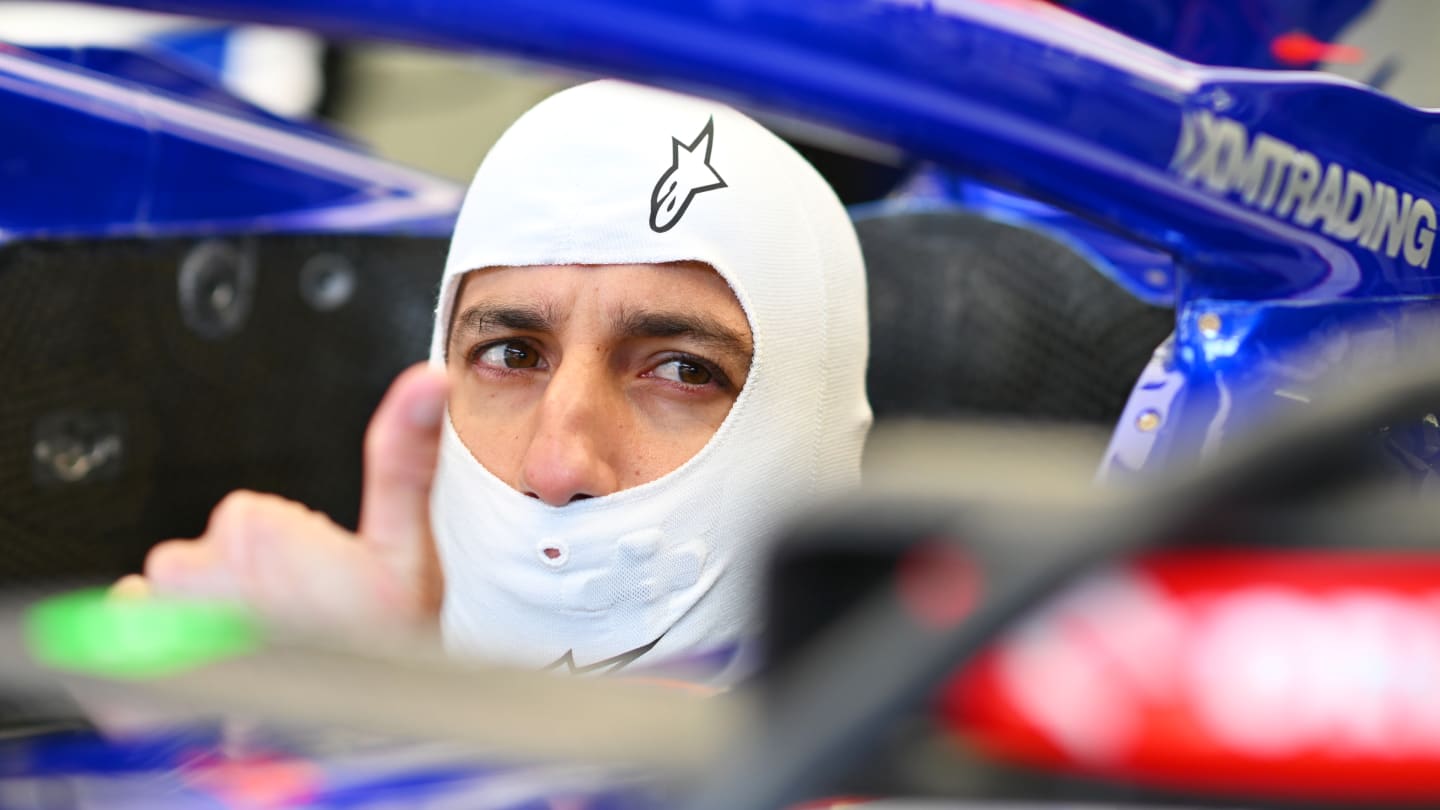 BAHRAIN, BAHRAIN - FEBRUARY 29: Daniel Ricciardo of Australia and Visa Cash App RB prepares to