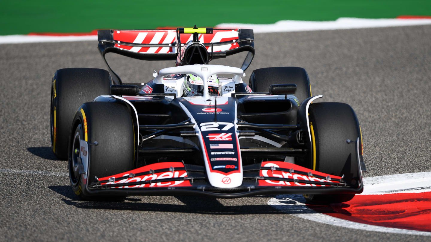 BAHRAIN, BAHRAIN - FEBRUARY 23: Nico Hulkenberg of Germany driving the (27) Haas F1 VF-24 Ferrari