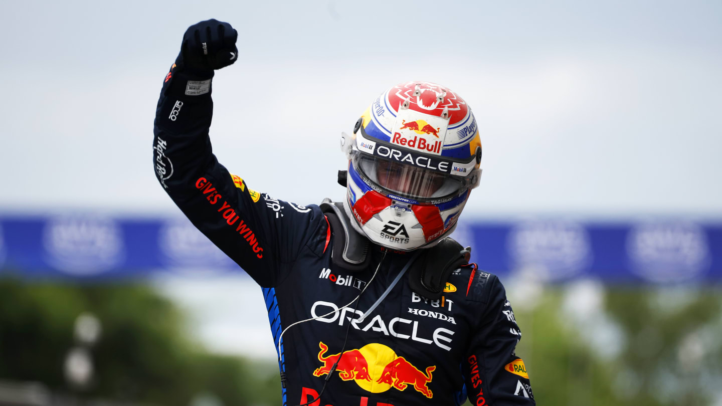 MONTREAL, QUEBEC - JUNE 09: Race winner Max Verstappen of the Netherlands and Oracle Red Bull