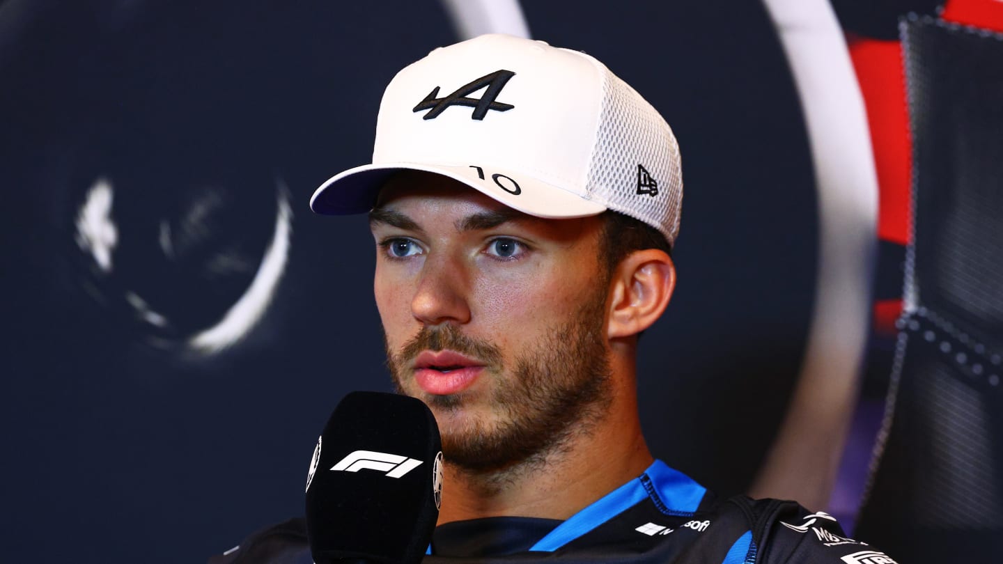 MONTREAL, QUEBEC - JUNE 06: Pierre Gasly of France and Alpine F1 attends the press conference