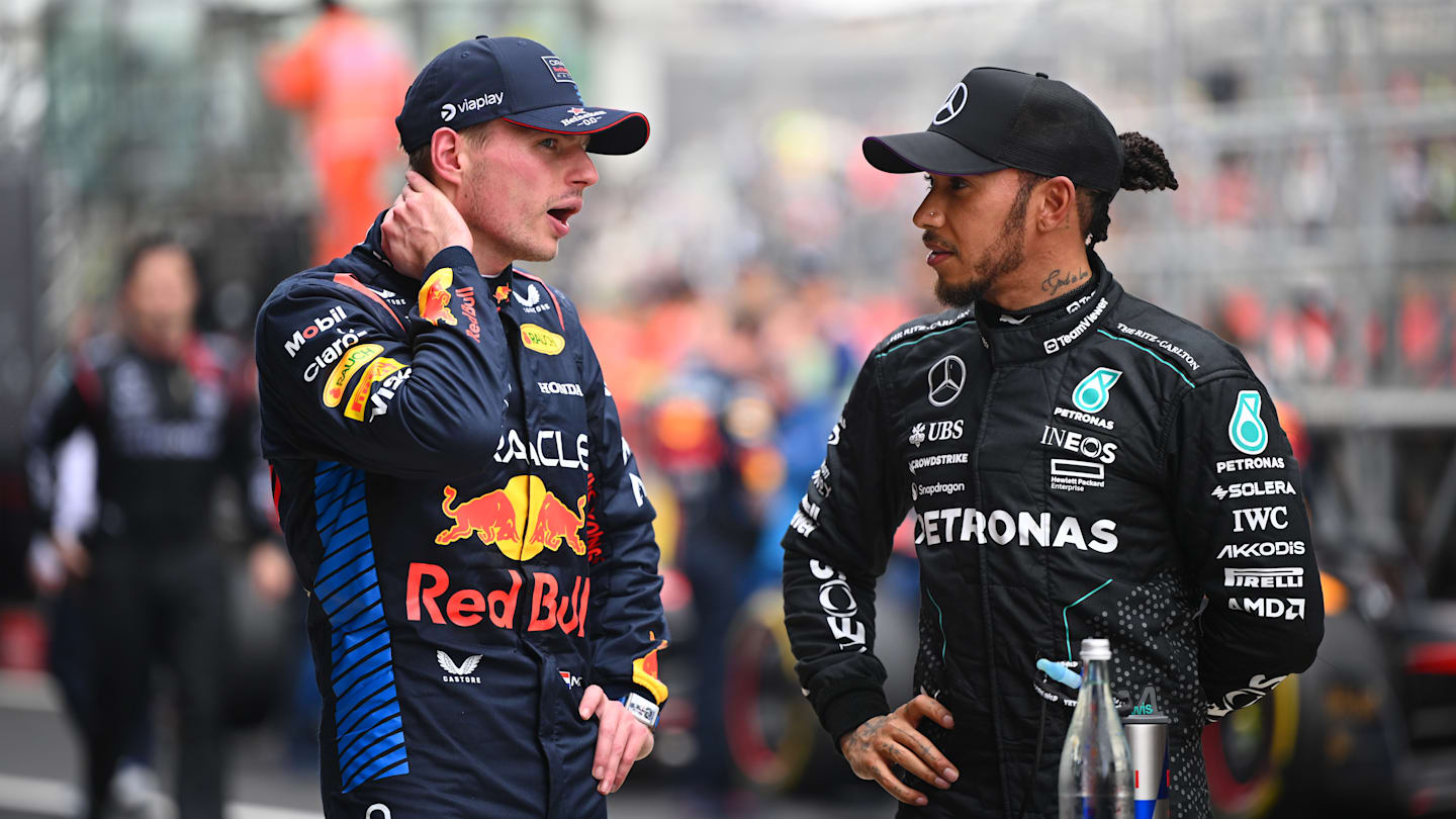 SHANGHAI, CHINA - APRIL 20: Sprint winner Max Verstappen of the Netherlands and Oracle Red Bull