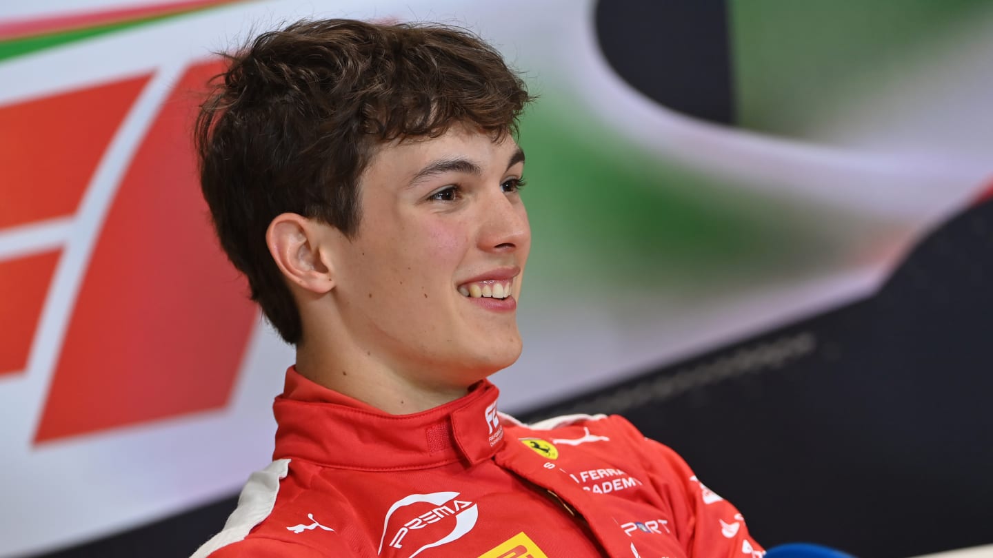 IMOLA, ITALY - MAY 17: Second placed qualifier Oliver Bearman of Great Britain and PREMA Racing (3)