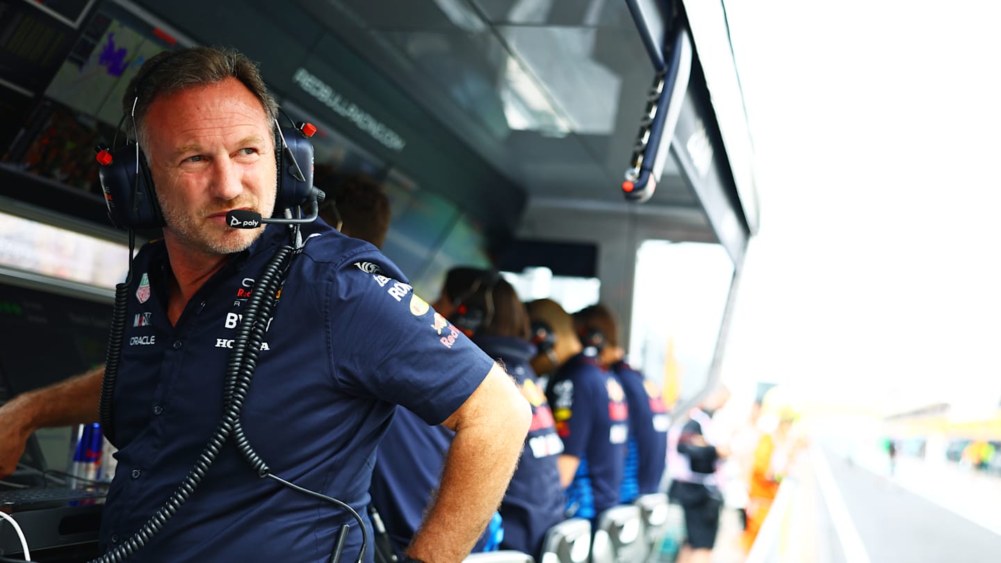 BUDAPEST, HUNGARY - JULY 20: Oracle Red Bull Racing Team Principal Christian Horner looks on from