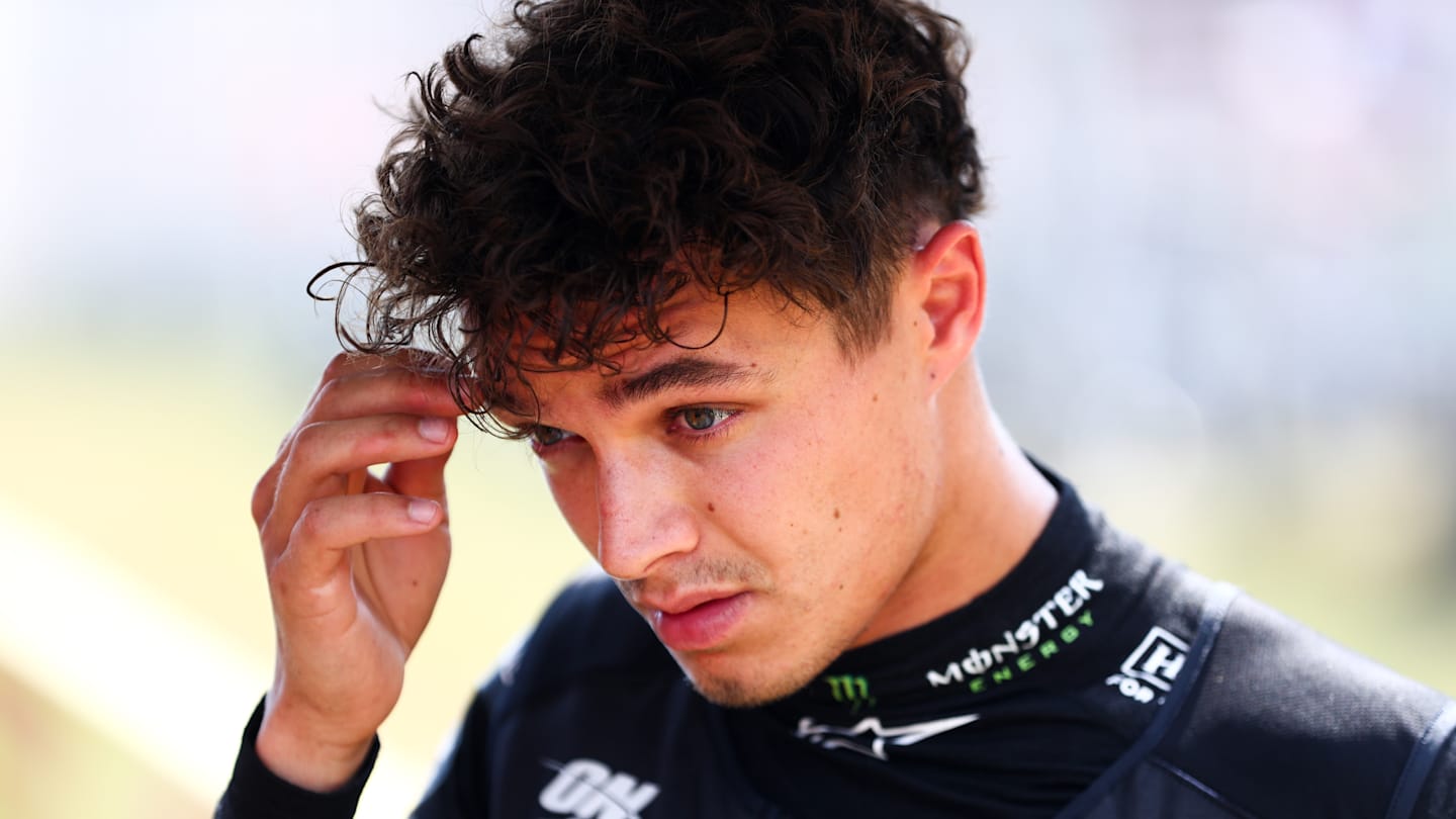 MONZA, ITALY - SEPTEMBER 01: Lando Norris of McLaren and Great Britain on the grid during the F1