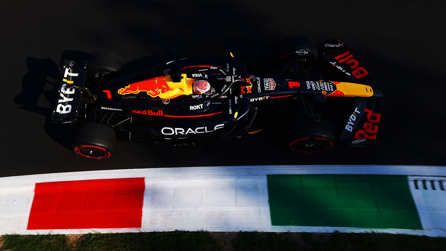 MONZA, ITALY - AUGUST 30: Max Verstappen of the Netherlands driving the (1) Oracle Red Bull Racing