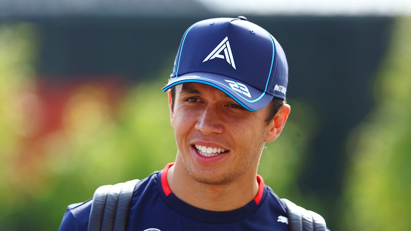 MONZA, ITALY - AUGUST 31: Alexander Albon of Thailand driving the (23) Williams FW46 Mercedes looks