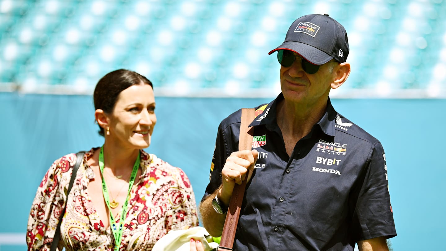 MIAMI, FLORIDA - MAY 05: Adrian Newey, the Chief Technical Officer of Oracle Red Bull Racing walks