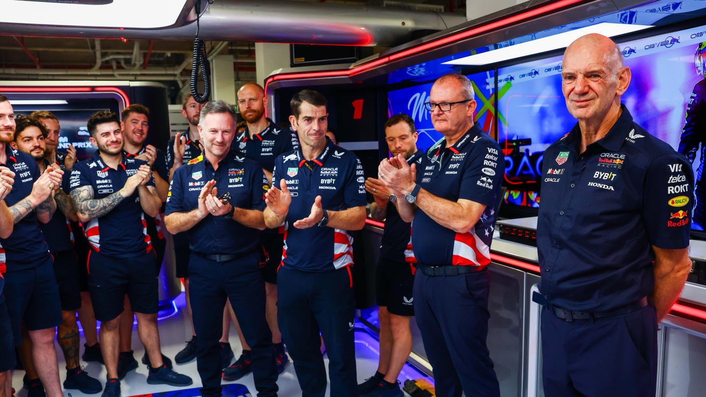 MIAMI, FLORIDA - MAY 03: Adrian Newey, the Chief Technical Officer of Oracle Red Bull Racing talks