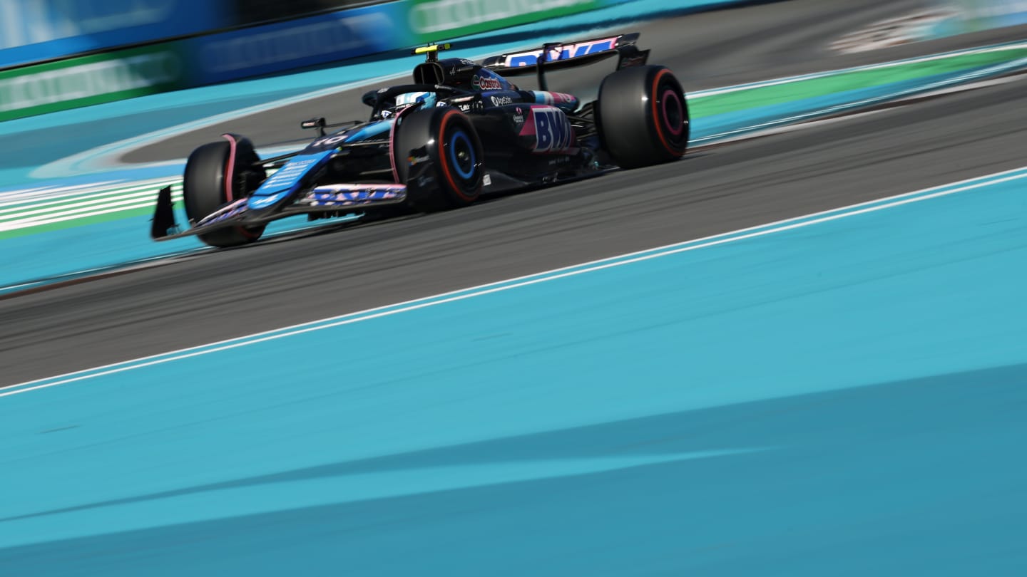 MIAMI, FLORIDA - MAY 04: Pierre Gasly of France driving the (10) Alpine F1 A524 Renault on track