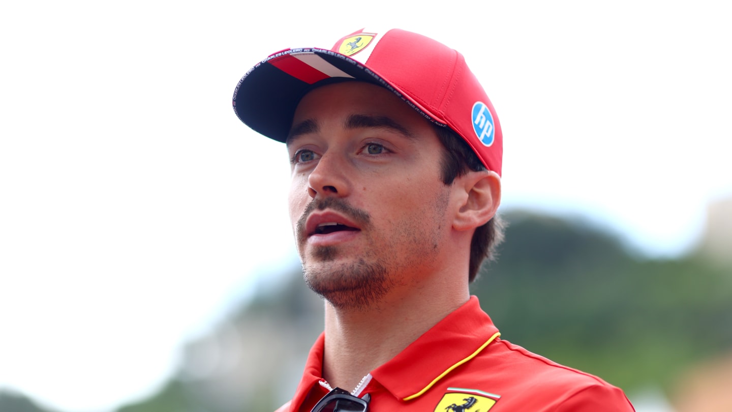 MONTE-CARLO, MONACO - MAY 23: Charles Leclerc of Monaco and Ferrari looks on in the Paddock during
