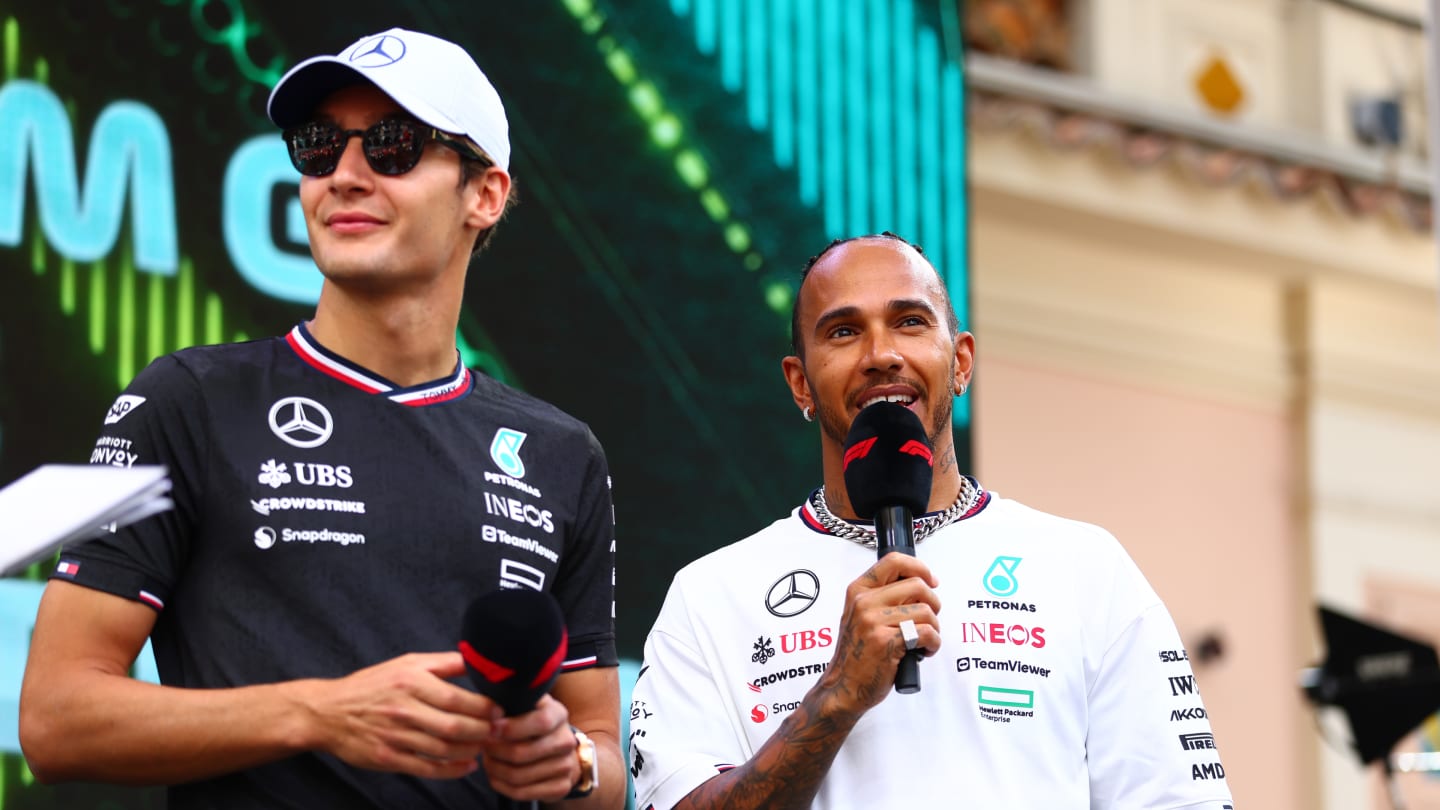 MONTE-CARLO, MONACO - MAY 25: 7th placed qualifier Lewis Hamilton of Great Britain and Mercedes