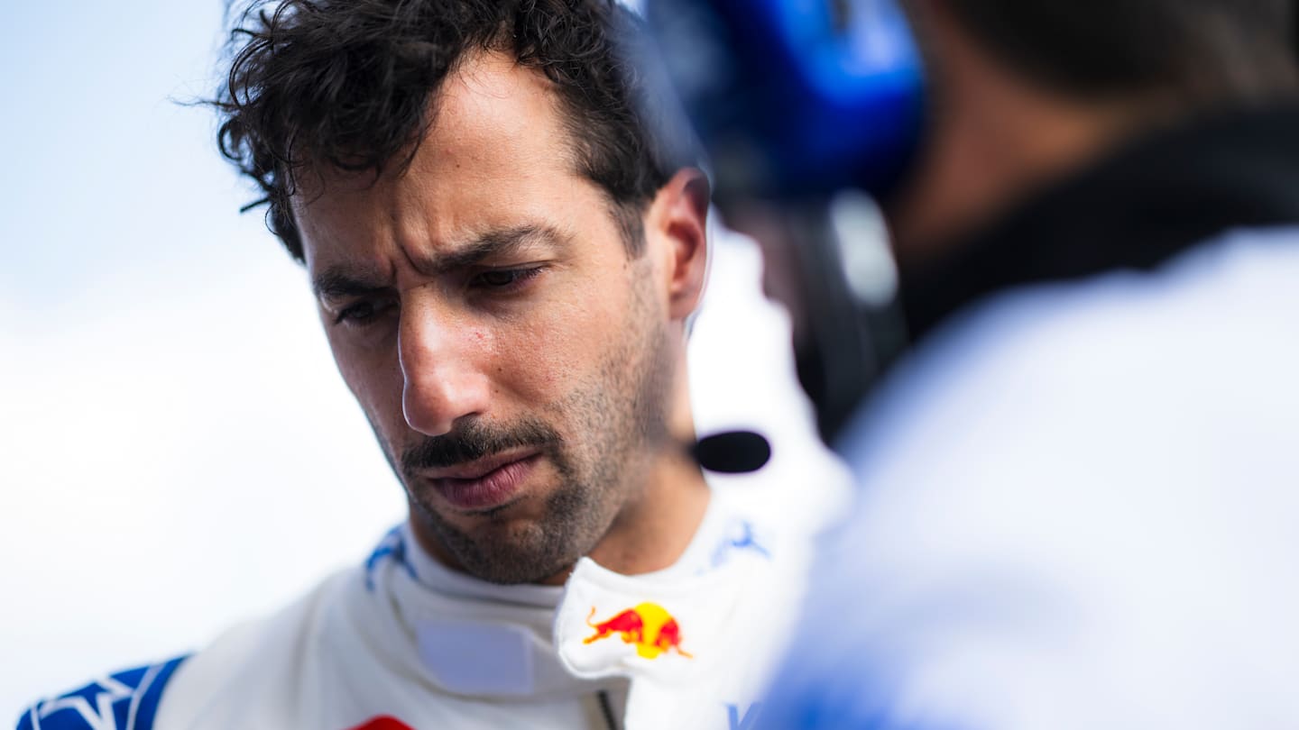 ZANDVOORT, NETHERLANDS - AUGUST 25: Daniel Ricciardo of Australia and Visa Cash App RB prepares to drive on the grid during the F1 Grand Prix of Netherlands at Circuit Zandvoort on August 25, 2024. (Photo by Rudy Carezzevoli/Getty Images)