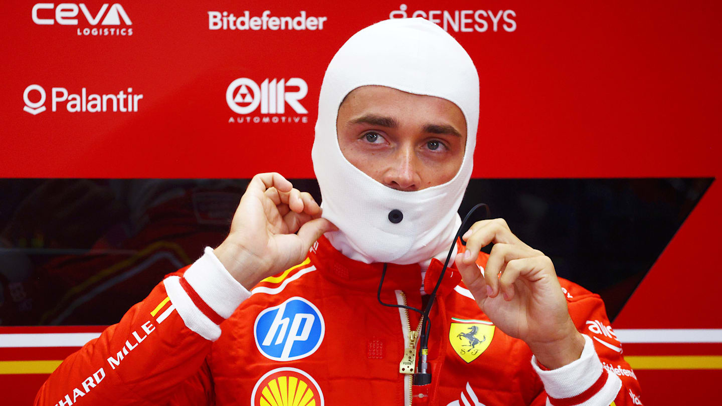 ZANDVOORT, NETHERLANDS - AUGUST 23: Charles Leclerc of Monaco and Ferrari prepares to drive in the