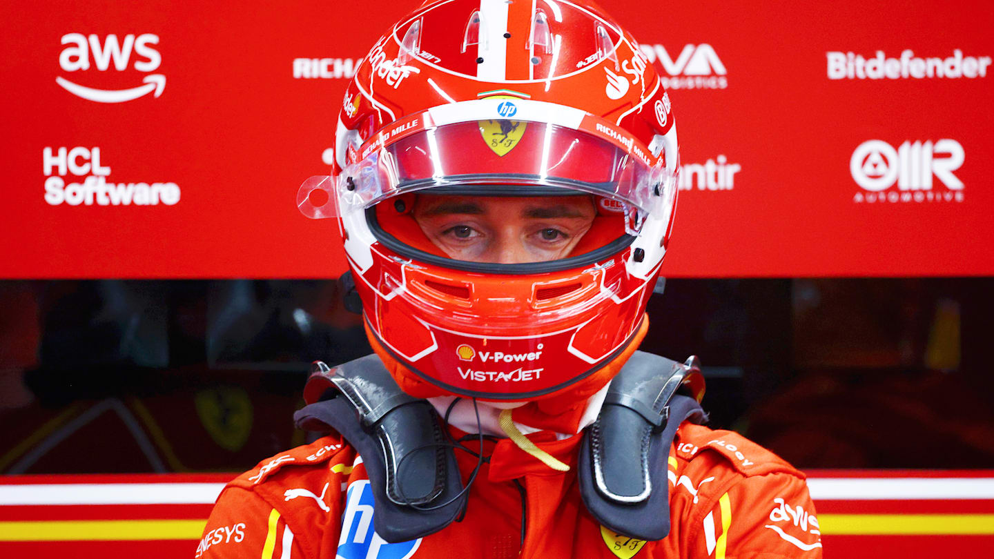 ZANDVOORT, NETHERLANDS - AUGUST 24: Charles Leclerc of Monaco and Ferrari prepares to drive in the