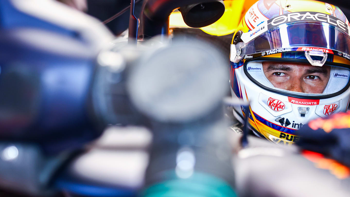 ZANDVOORT, NETHERLANDS - AUGUST 24: Sergio Perez of Mexico and Oracle Red Bull Racing prepares to