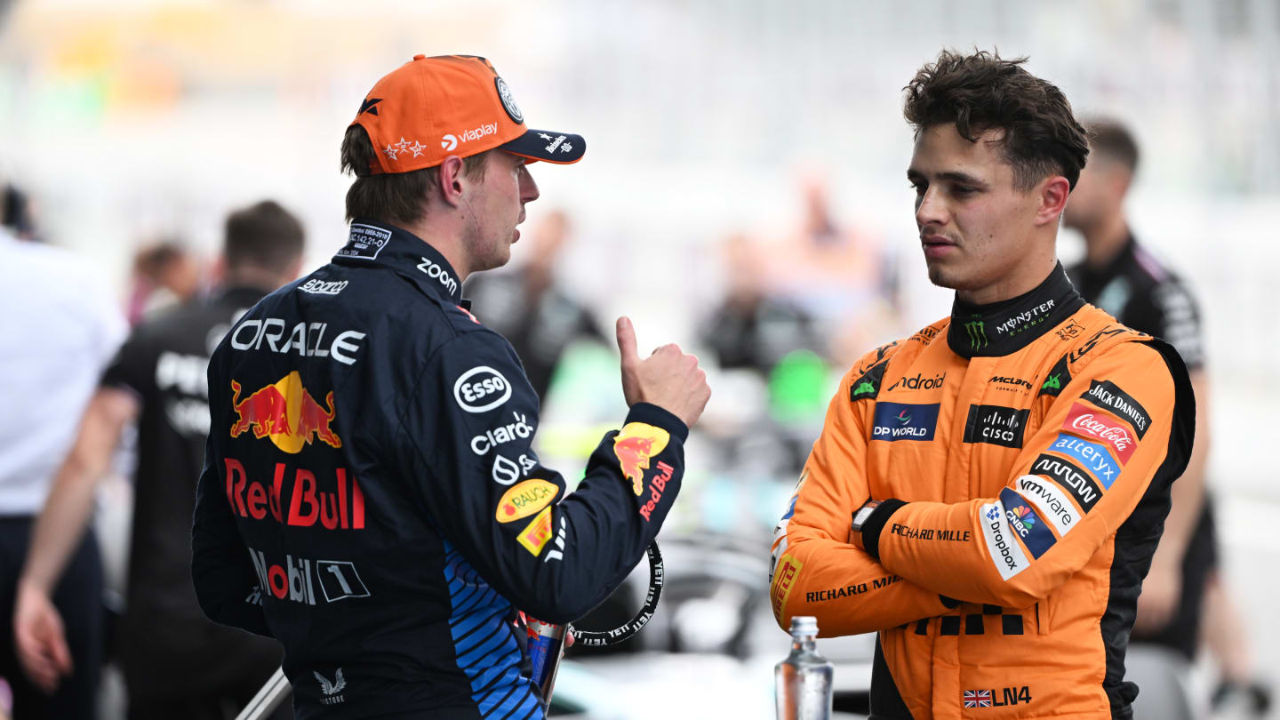BARCELONA, SPAIN - JUNE 22: Pole position qualifier Lando Norris of Great Britain and McLaren and