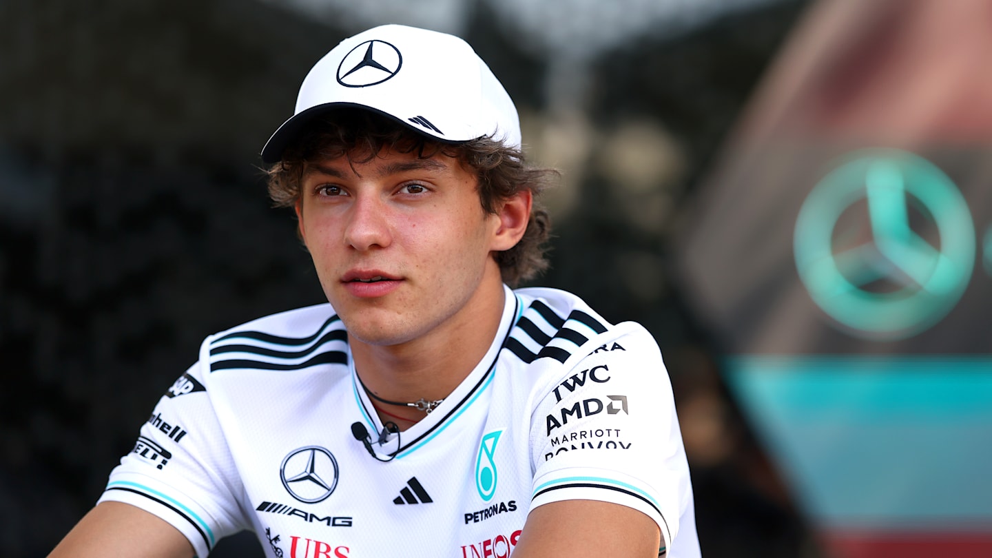 MELBOURNE, AUSTRALIA - MARCH 13: Andrea Kimi Antonelli of Italy and Mercedes AMG Petronas F1 Team