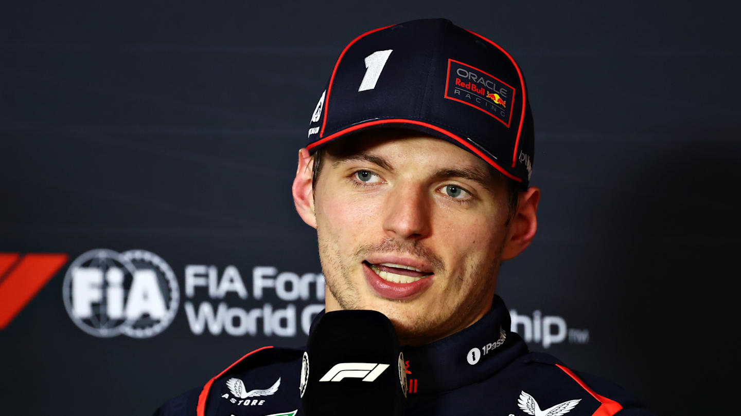 MELBOURNE, AUSTRALIA - MARCH 15: Third placed qualifier Max Verstappen of the Netherlands and