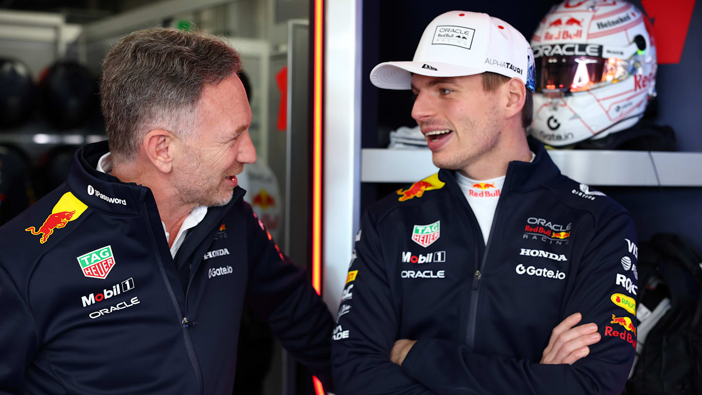 SUZUKA, JAPAN - APRIL 04: Christian Horner, Team Principal of Oracle Red Bull Racing and Max