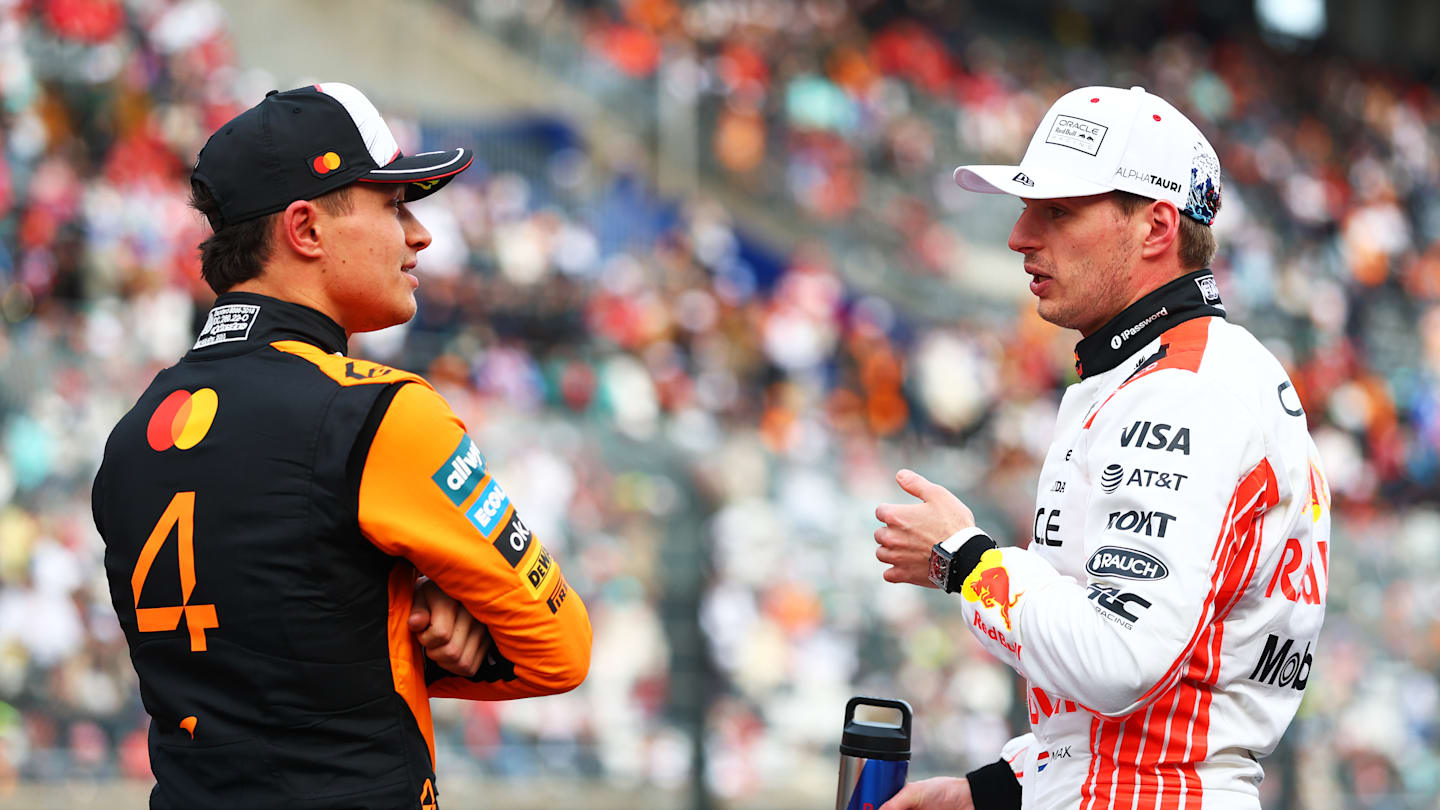 SUZUKA, JAPAN - APRIL 05: Second placed qualifier Lando Norris of Great Britain and McLaren and