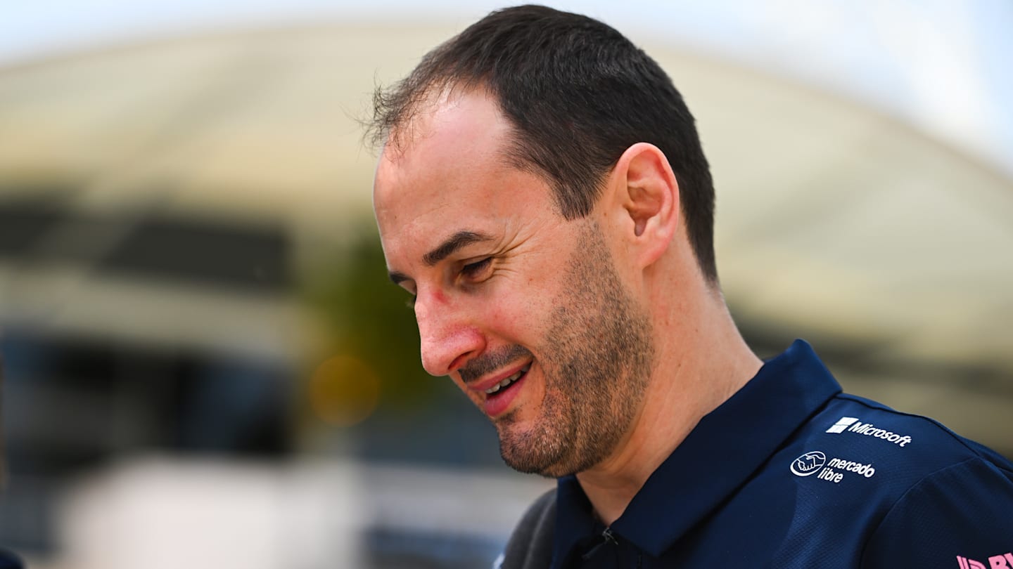 BAHRAIN, BAHRAIN - APRIL 13: Oliver Oakes, Team Principal of Alpine F1 arrives in the Paddock prior