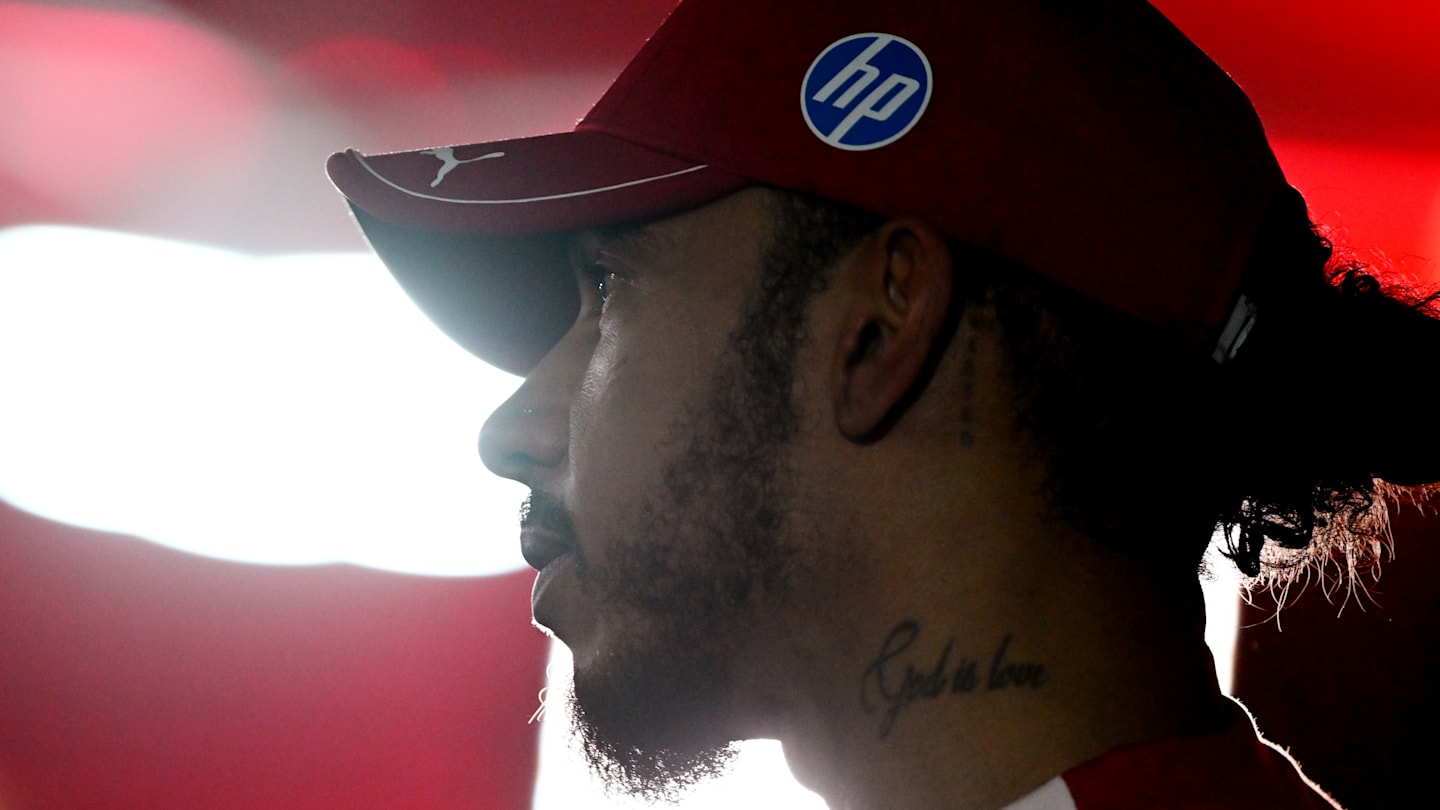 BAHRAIN, BAHRAIN - APRIL 12: Ninth placed qualifier Lewis Hamilton of Great Britain and Scuderia