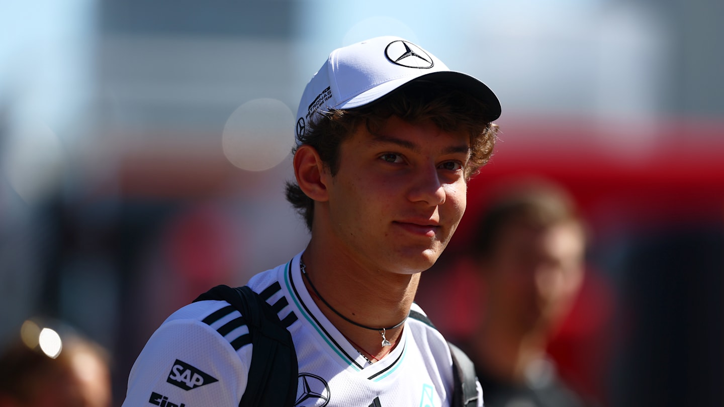 BARCELONA, SPAIN - MAY 29: Andrea Kimi Antonelli of Italy and Mercedes AMG Petronas F1 Team arrives