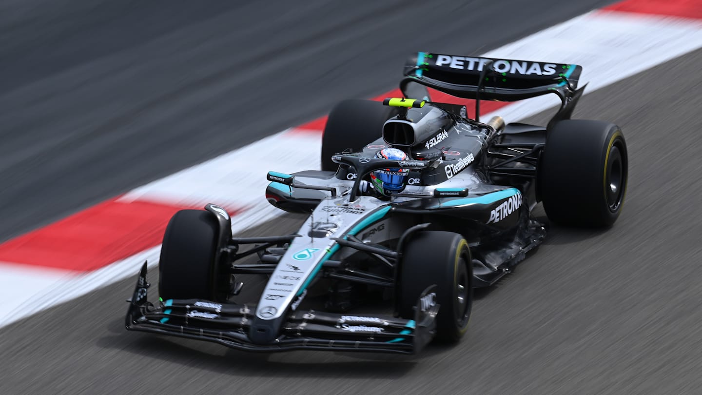 BAHRAIN, BAHRAIN - FEBRUARY 26: Andrea Kimi Antonelli of Italy driving the (12) Mercedes AMG