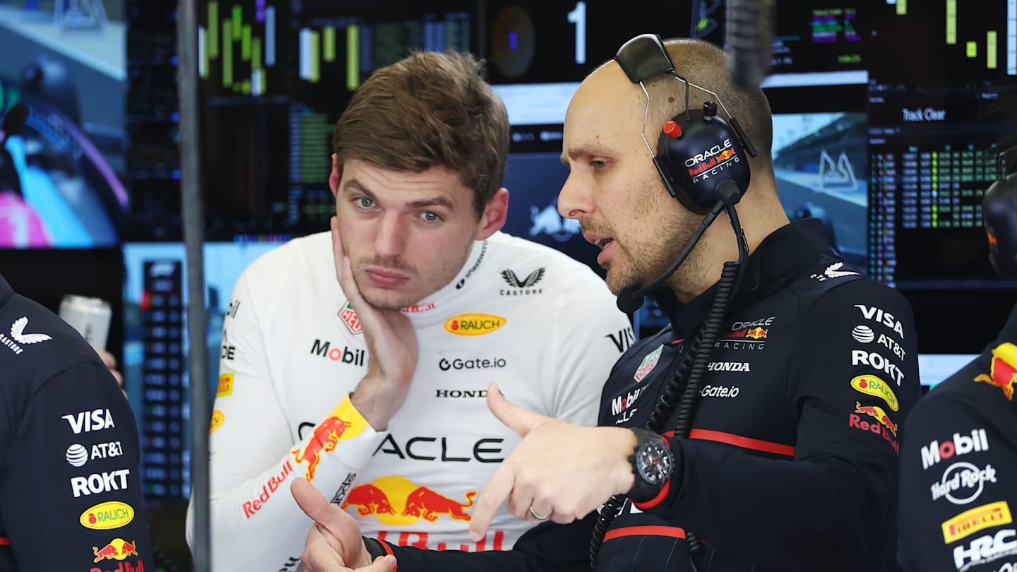 BAHRAIN, BAHRAIN - FEBRUARY 28: Gianpiero Lambiase, Head of Racing of Oracle Red Bull Racing talks