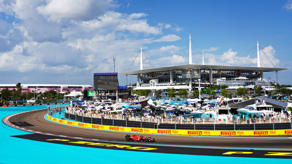 MIAMI GARDENS, FL - MAY 08: A view of the Turn 1 grandstands during the first running of the