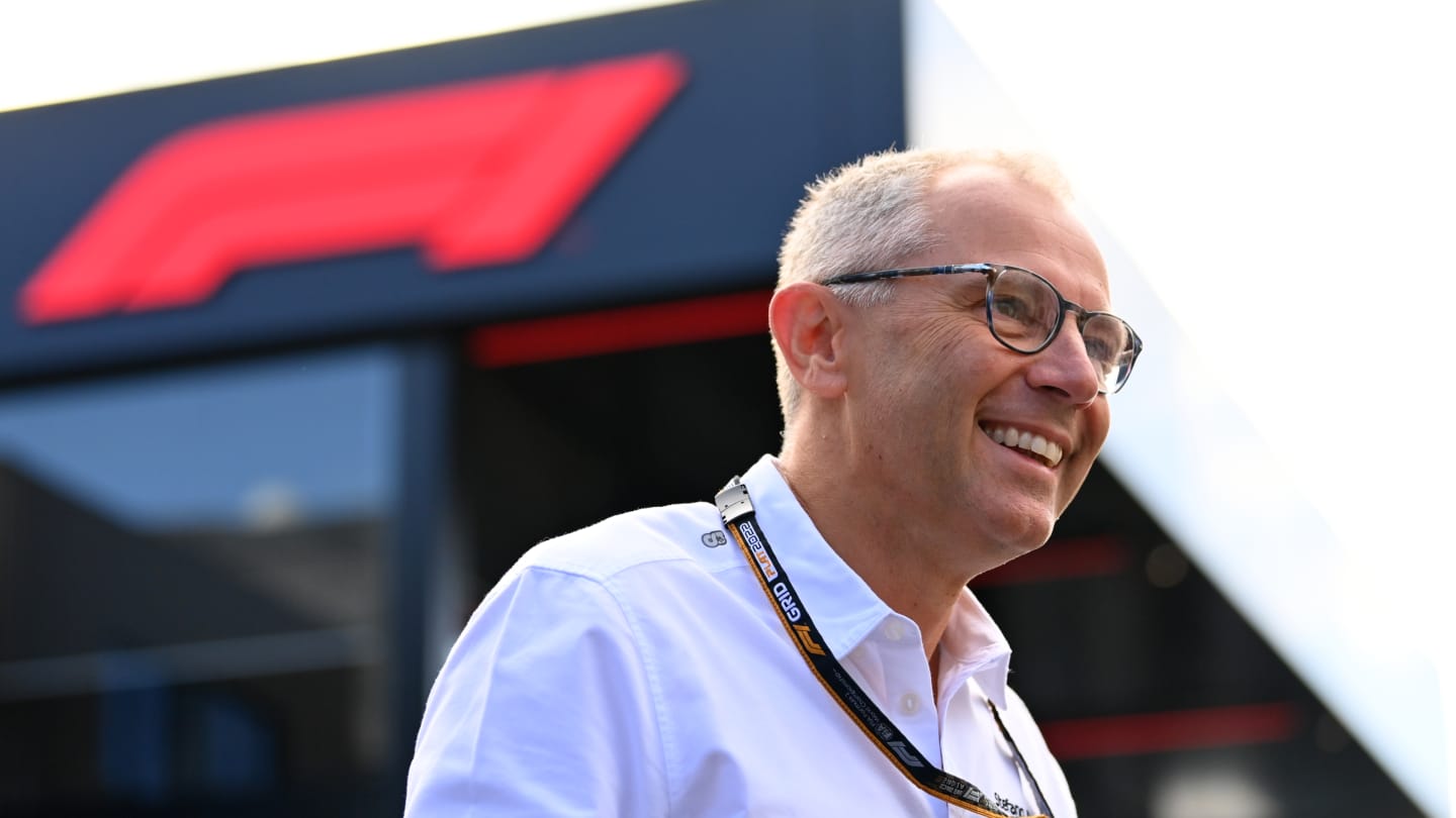 SPA, BELGIUM - AUGUST 28: Stefano Domenicali, CEO of the Formula One Group, walks in the Paddock
