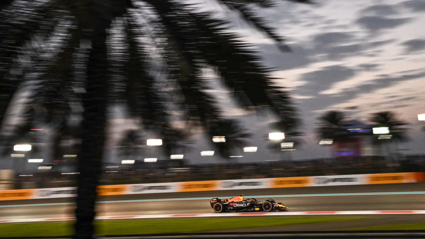 Red Bull's Dutch driver Max Verstappen drives during the Abu Dhabi Formula One Grand Prix at the