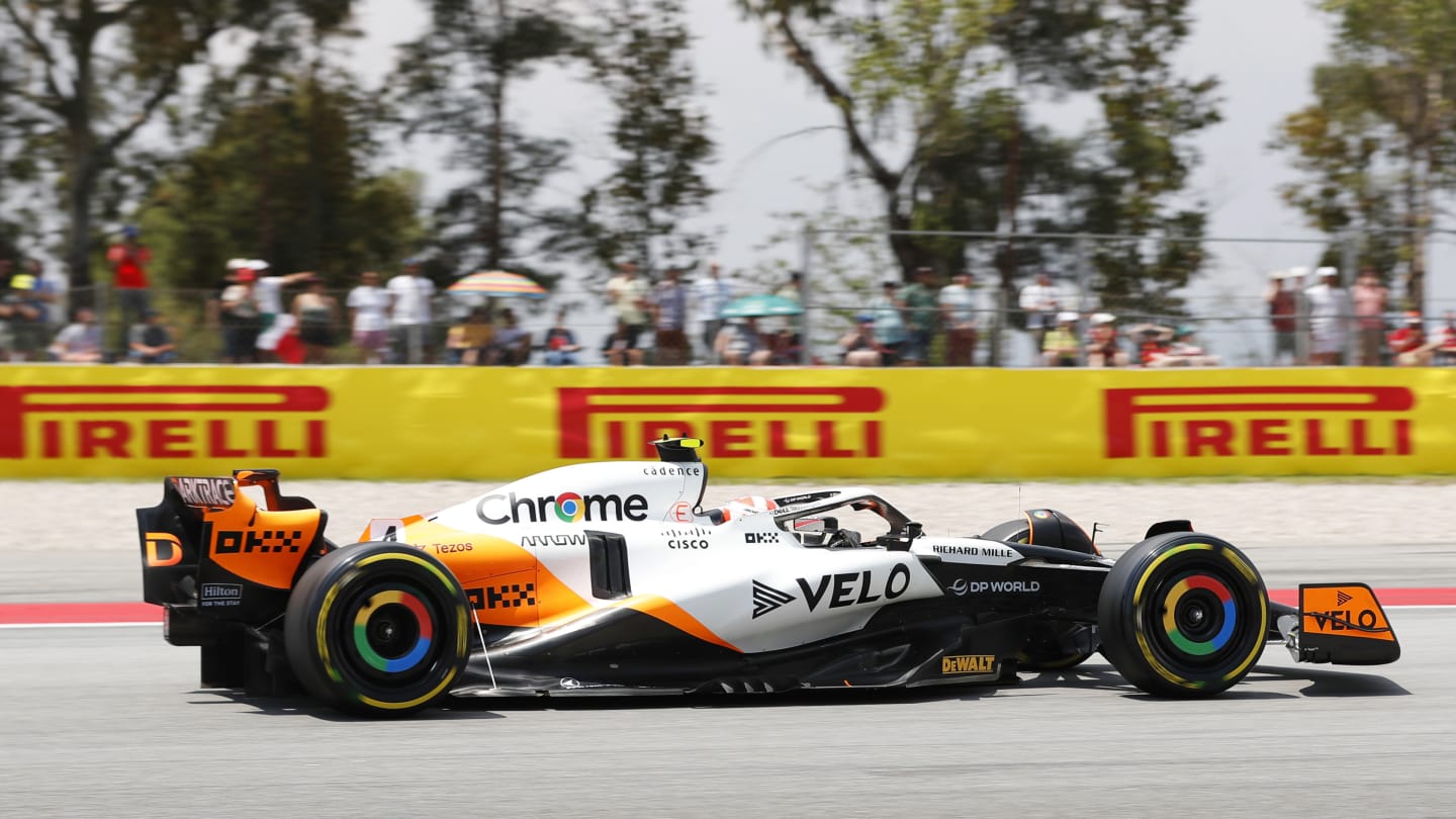CIRCUIT DE BARCELONA-CATALUNYA, SPAIN - JUNE 02: Lando Norris, McLaren MCL60 during the Spanish GP