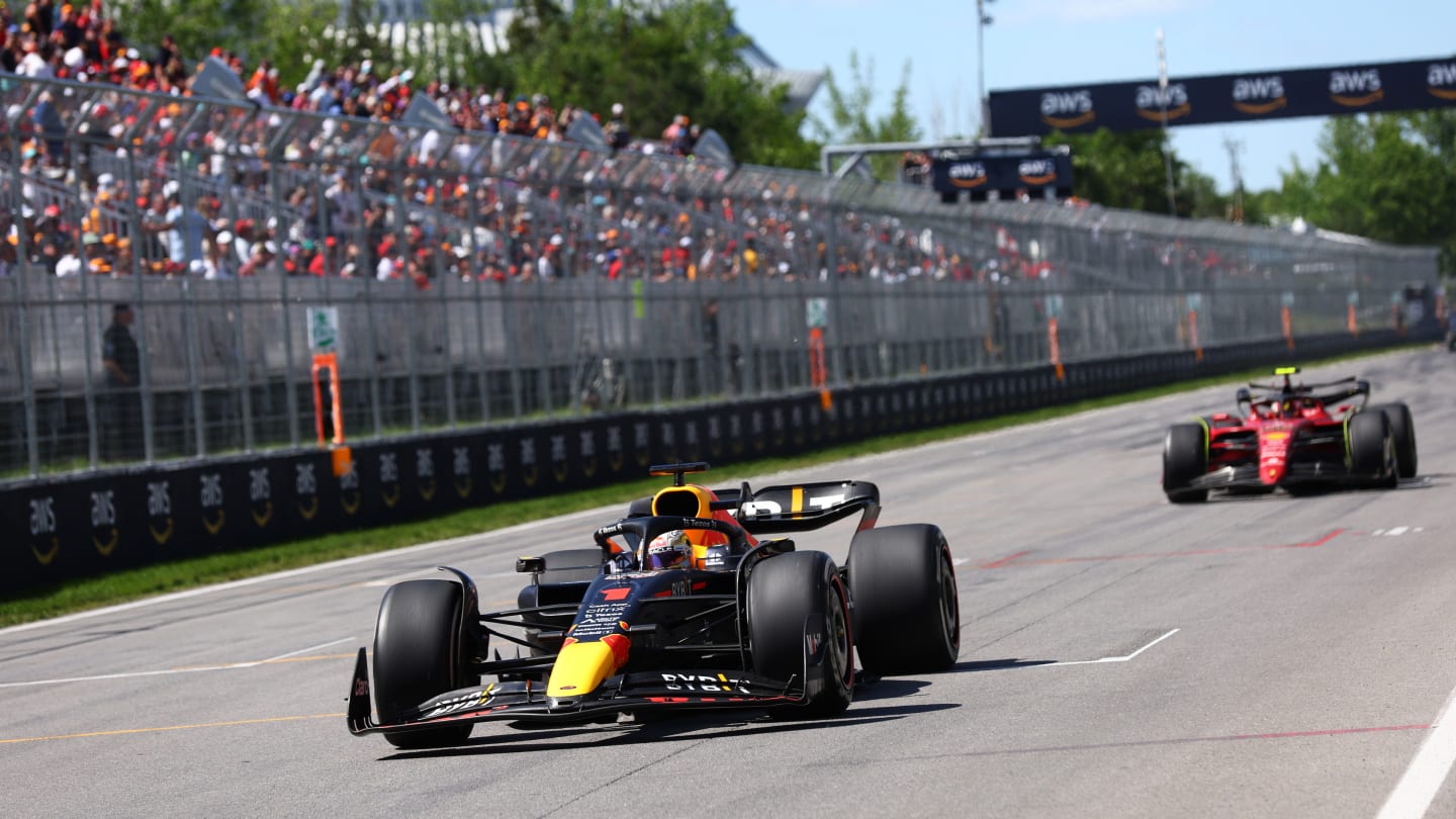 MONTREAL, QUEBEC - JUNE 19: Max Verstappen of the Netherlands driving the (1) Oracle Red Bull