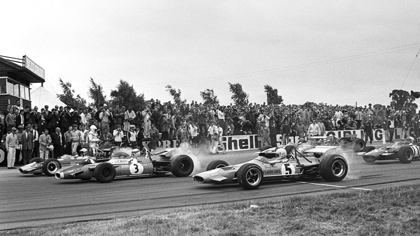 Jochen Rindt, Jackie Stewart, Denny Hulme, Grand Prix of Great Britain, Silverstone Circuit, July