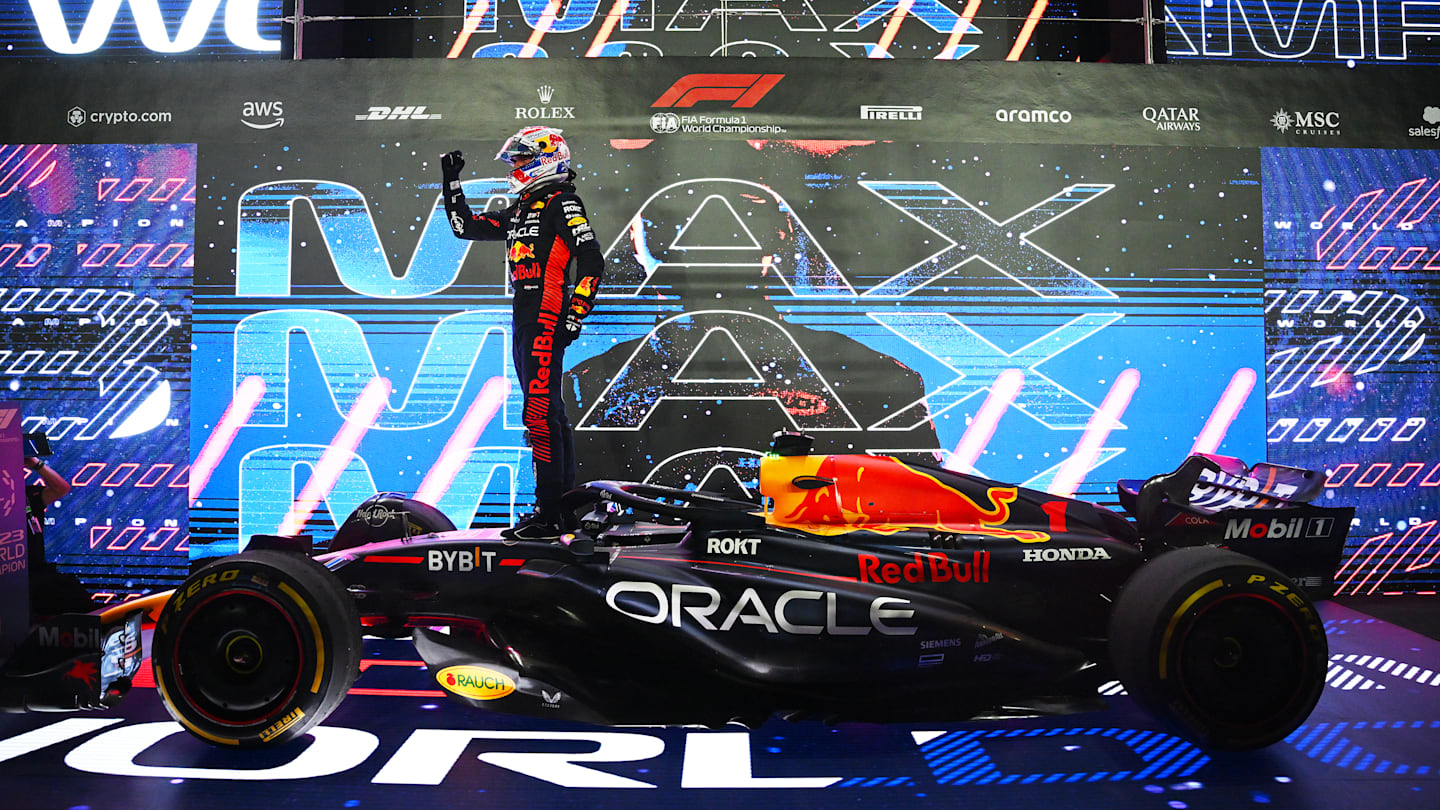 LUSAIL CITY, QATAR - OCTOBER 07: 2023 F1 World Drivers Champion Max Verstappen of the Netherlands