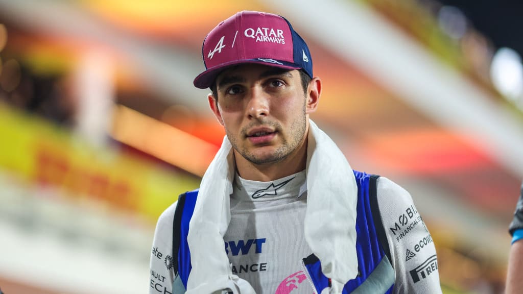 LUSAIL CITY, QATAR - OCTOBER 08: Esteban Ocon of France and Alpine F1 waves to the crowd on the